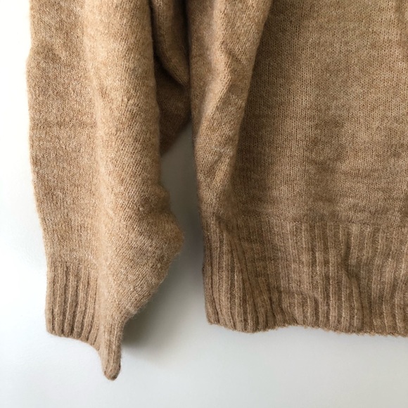 H&M Tan Pearl Embellished Crew Neck Sweater - Picture 4 of 5